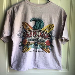ron jon surf shop cropped tee